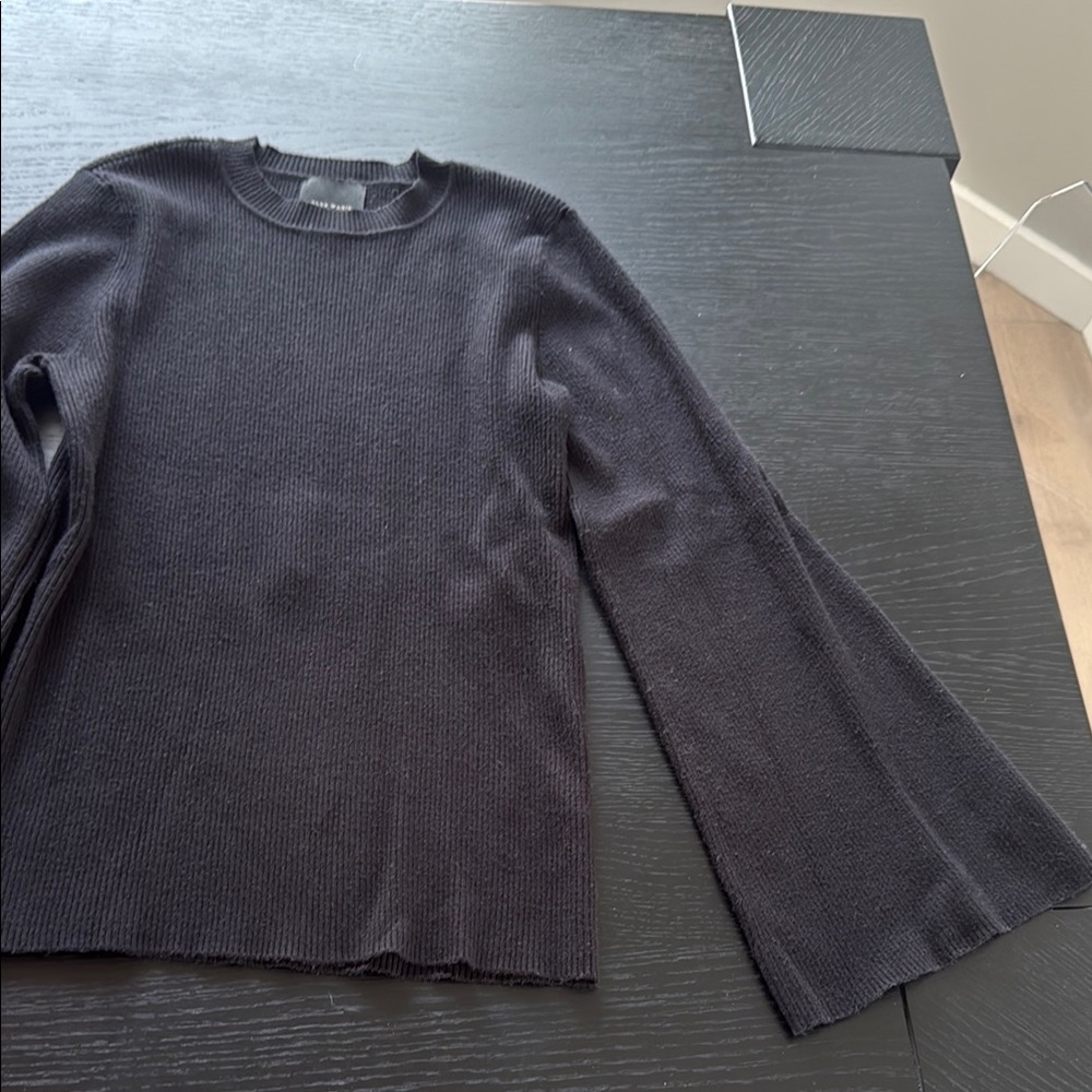 Alex Marie ribbed black sweater